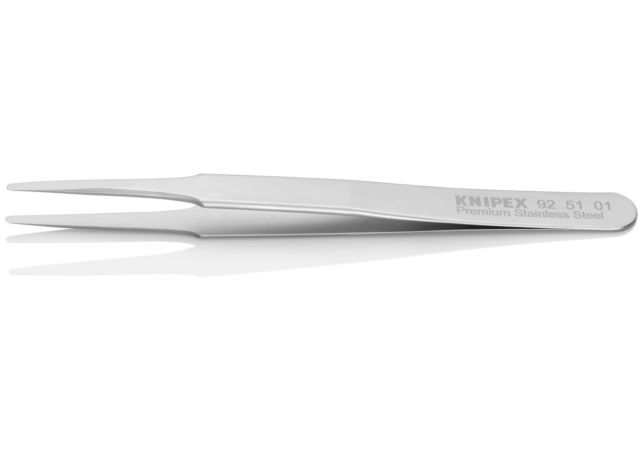 Pince brucelle inox 120mm lisse arondie - Knipex - 925101