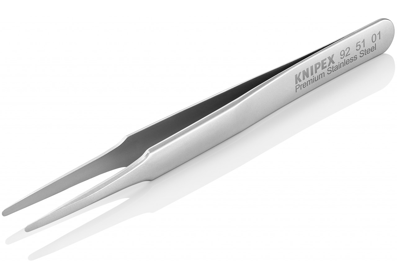 Pince brucelle inox 120mm lisse arondie - Knipex - 925101