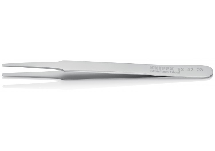 Brucelle de précision 120mm droite - Forme ronde effilée - Acier inoxydable - Knipex - 925223 2