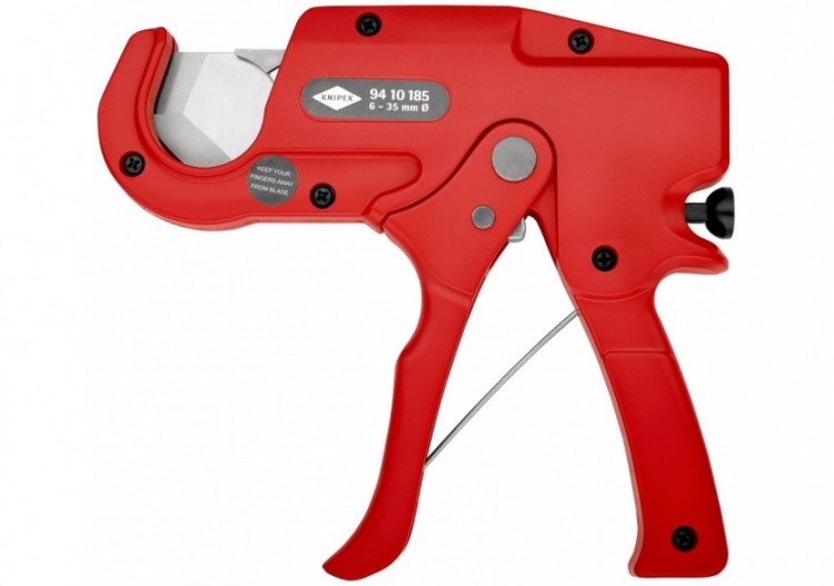 Pince coupe-tubes pour tubes plastiques - 185mm - Ø 6 à 35mm - Corps Alu - Knipex - 9410185