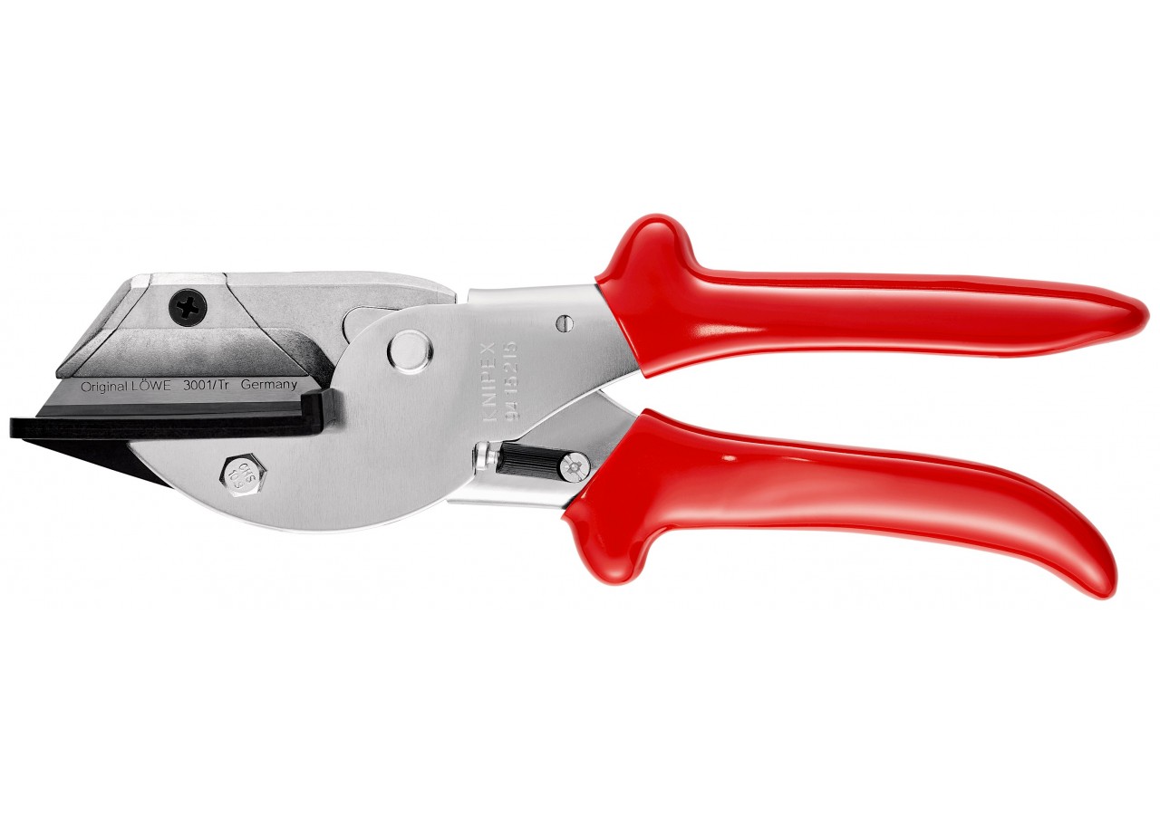 Pince coupante 215mm pour câbles plats - Corps acier chromé - Gainage PVC - Knipex - 9415215