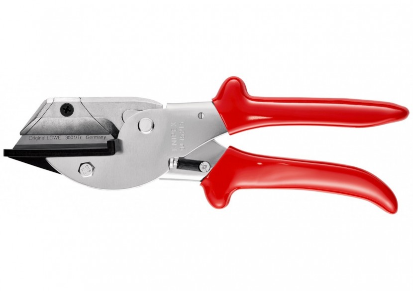 Pince coupante 215mm pour câbles plats - Corps acier chromé - Gainage PVC - Knipex - 9415215