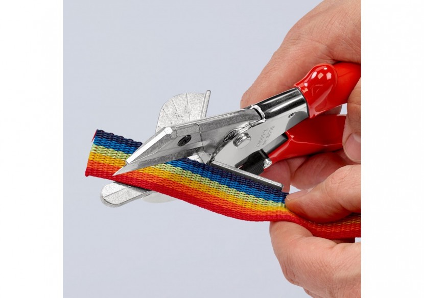 Pince coupante à onglet 215mm - Corps en acier chromé - Gainage PVC - Knipex - 9435215