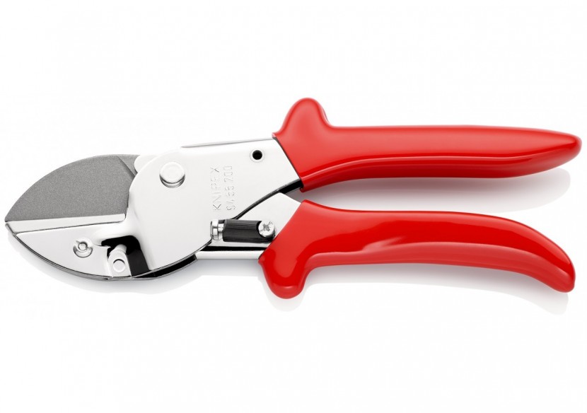 Sécateur à enclume 200mm - Acier chromé - Gainage PVC - Pour matériaux souples - Knipex - 9455200