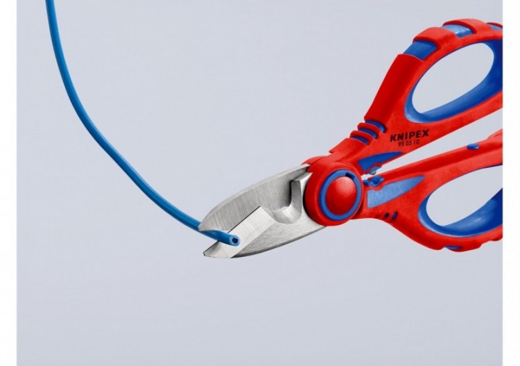Ciseaux délectricien 160mm - Gainage bi-matière - Tranchant en inox - Knipex - 950510SB 2