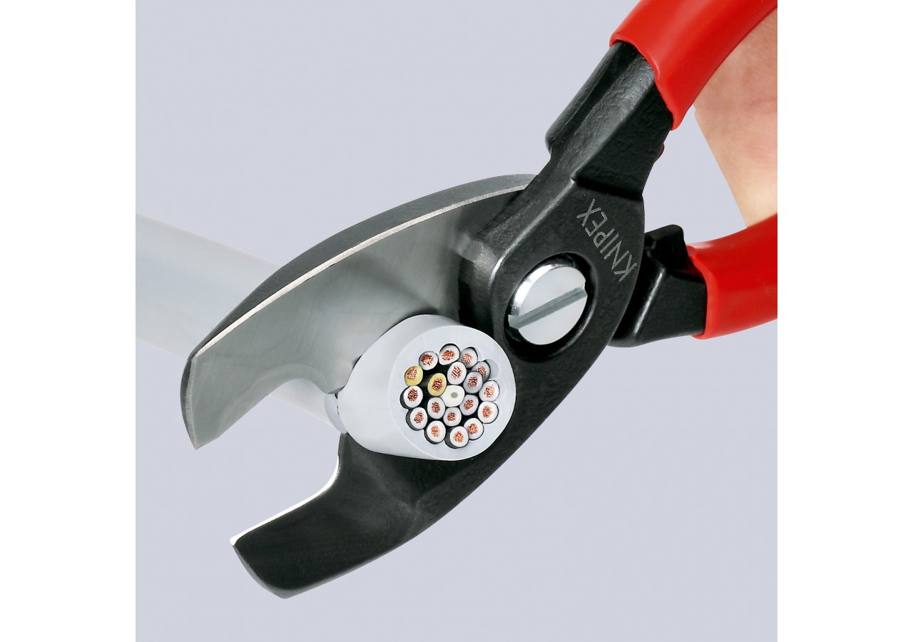 Coupe-câbles 200mm - Ø20mm / 70mm2 Cu/Al - Gainage PVC - Knipex - 9511200