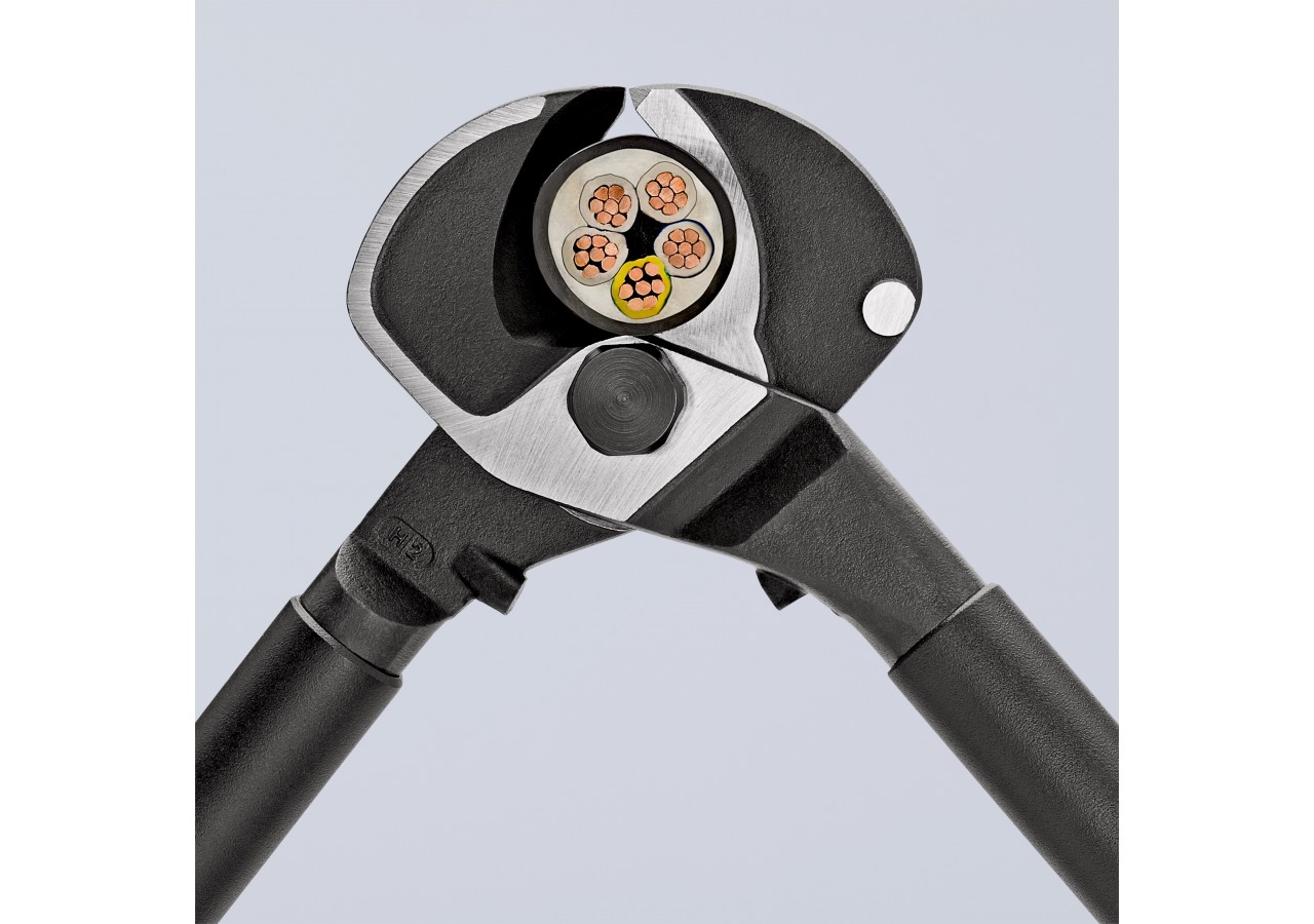 Coupe-câbles 500mm - Ø27mm/150mm2 Cu/Al - Gainage bi-matière - Knipex - 9512500