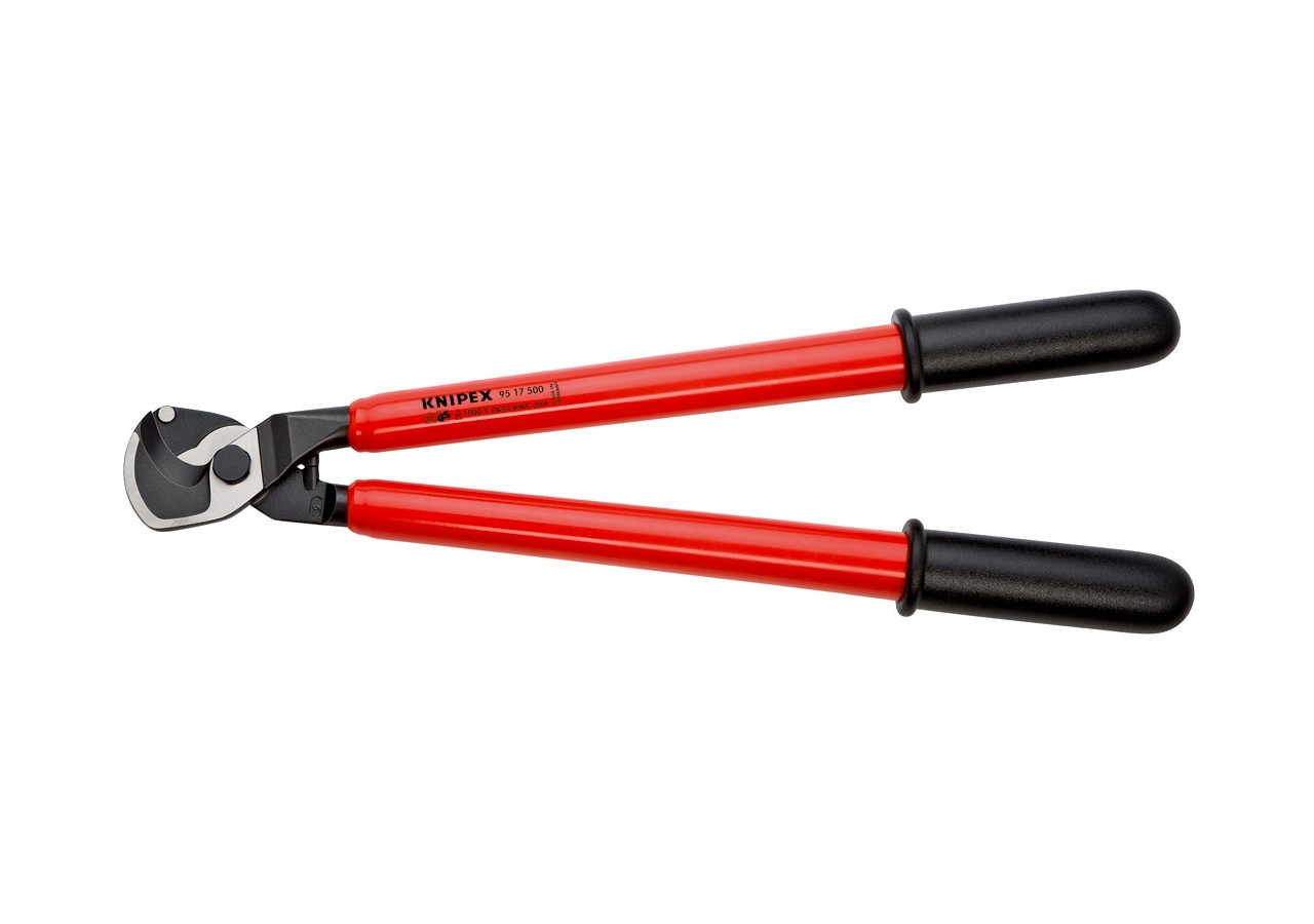 Coupe-câbles 500mm - Ø27mm/150mm2 Cu/Al - Gainage surmoulé isolé 1000V - Knipex - 9517500