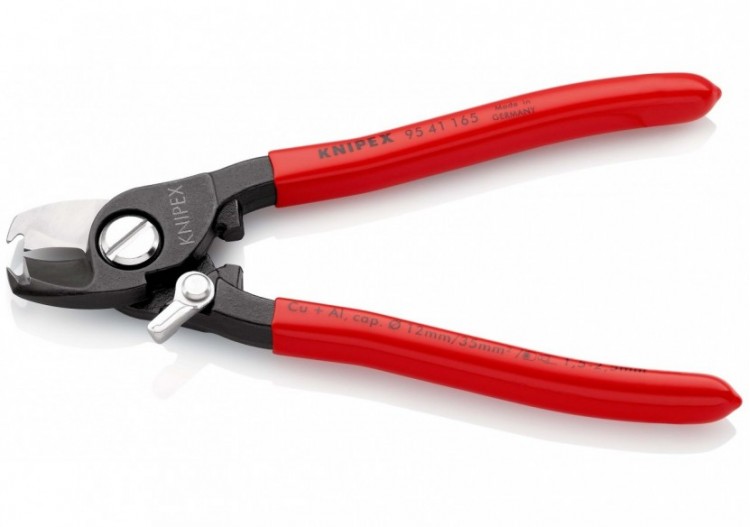 Coupe-câbles 165mm - Ø12mm/35mm2 Cu/Al - Gainage PVC - Dénudage 1,5/2,5mm2 - Knipex - 9541165 2