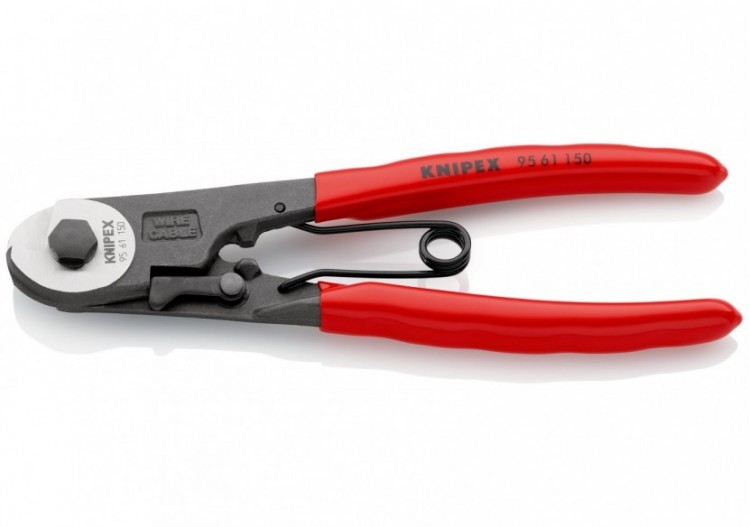 Coupe-câbles acier Bowden 150mm Ø3mm - Gainage PVC - Knipex - 9561150