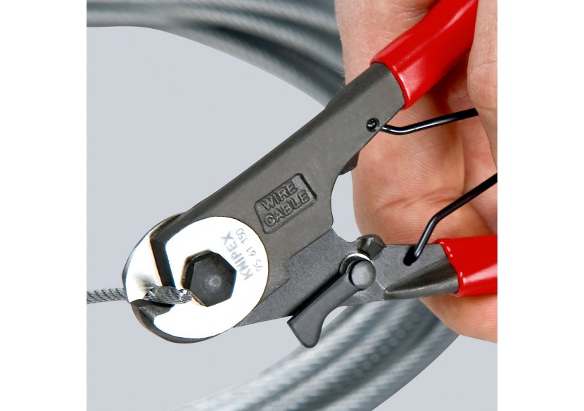 Coupe-câbles acier Bowden 150mm Ø3mm - Gainage PVC - Knipex - 9561150 Coupe-câbles acier Bowden 150mm Ø3mm - Gainage PVC - Knipex - 9561150