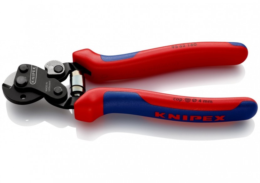 Coupe-câbles acier 160mm - Ø6mm - Gainage bi-matière - Knipex - 9562160 Coupe-câbles acier 160mm - Ø6mm - Gainage bi-matière - Knipex - 9562160