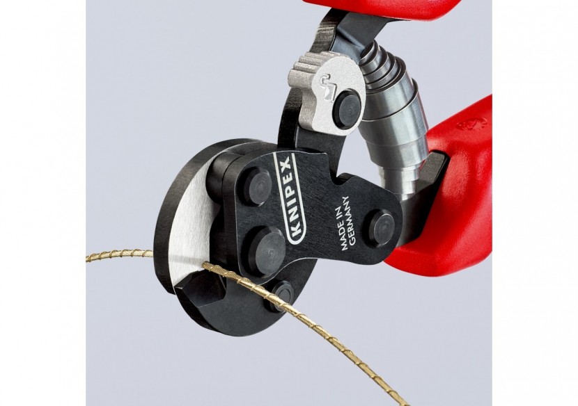 Coupe-câbles acier 160mm - Ø6mm spéciale pour nappe tramée - Gainage bi-matière - Knipex - 9562160TC Coupe-câbles acier 160mm - Ø6mm spéciale pour nappe tramée - Gainage bi-matière - Knipex - 9562160TC