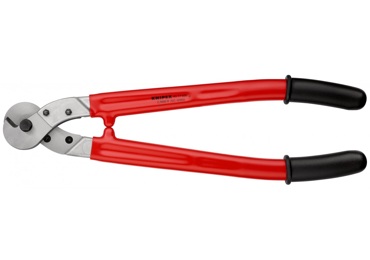 Coupe-câbles acier 600mm Ø14mm / 150mm2 - Gainage surmoulé isolé 1000V - Knipex - 9577600
