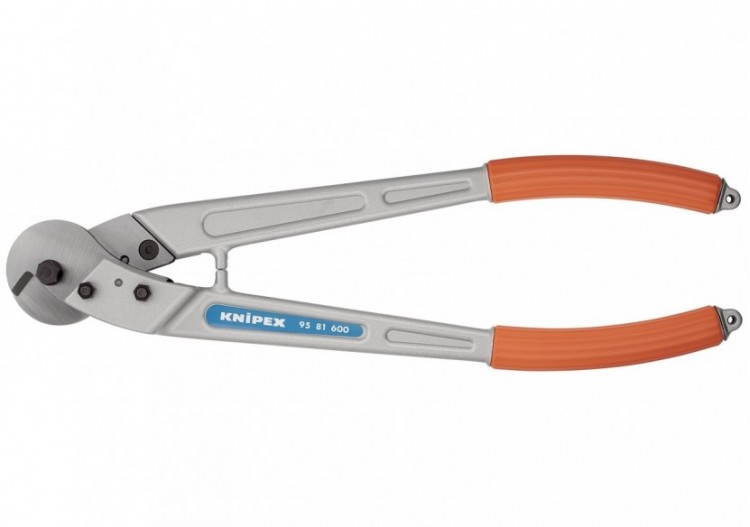 Coupe-câbles acier 600mm Ø16mm - Poignées gainées en plastique - Knipex - 9581600