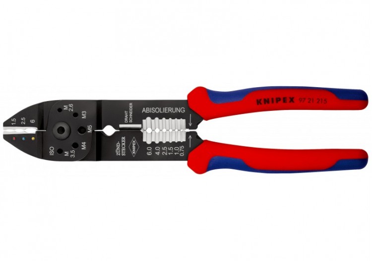 Pince à sertir universelle - Pour cosses pré-isolées - Knipex - 9721215