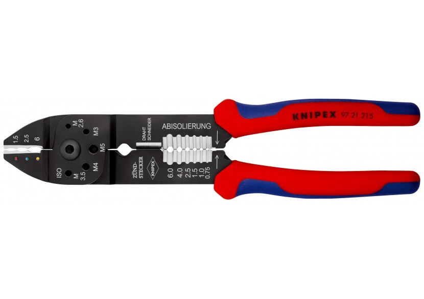 Pince à sertir universelle - Pour cosses pré-isolées - Knipex - 9721215