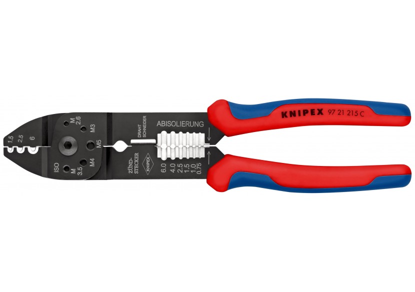 Pince à sertir universelle - Pour cosses non isolées - Knipex - 9721215C