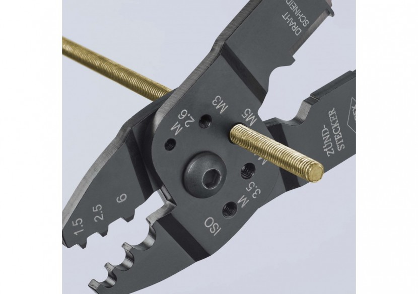 Pince à sertir universelle - Pour cosses non isolées - Knipex - 9721215C