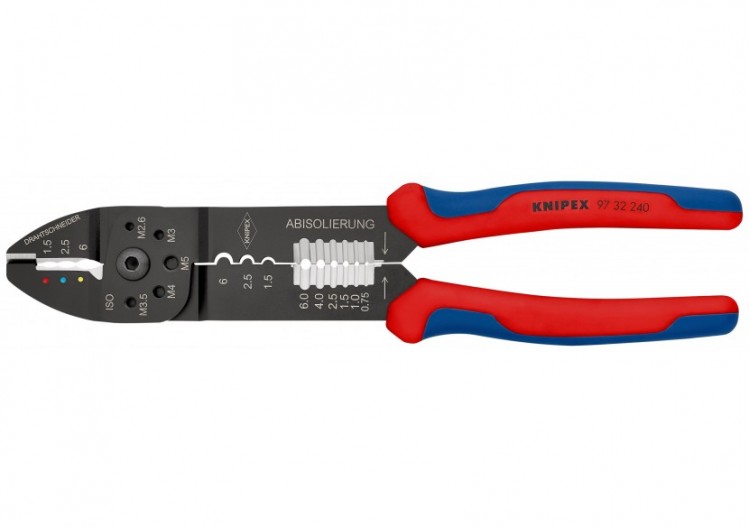 Pince à sertir universelle - Pour cosses pré-isolées et non isolées - Knipex - 9732240