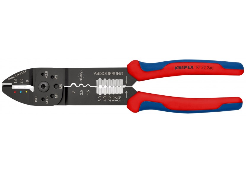 Pince à sertir universelle - Pour cosses pré-isolées et non isolées - Knipex - 9732240