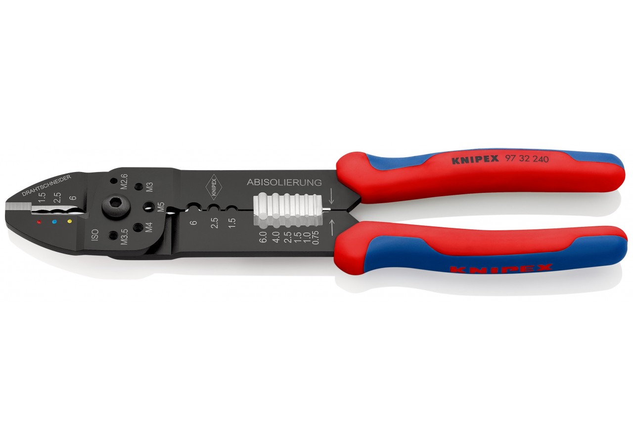 Pince à sertir universelle - Pour cosses pré-isolées et non isolées - Knipex - 9732240
