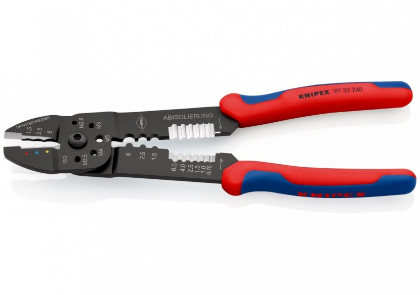 Pince à sertir universelle - Pour cosses pré-isolées et non isolées - Knipex - 9732240