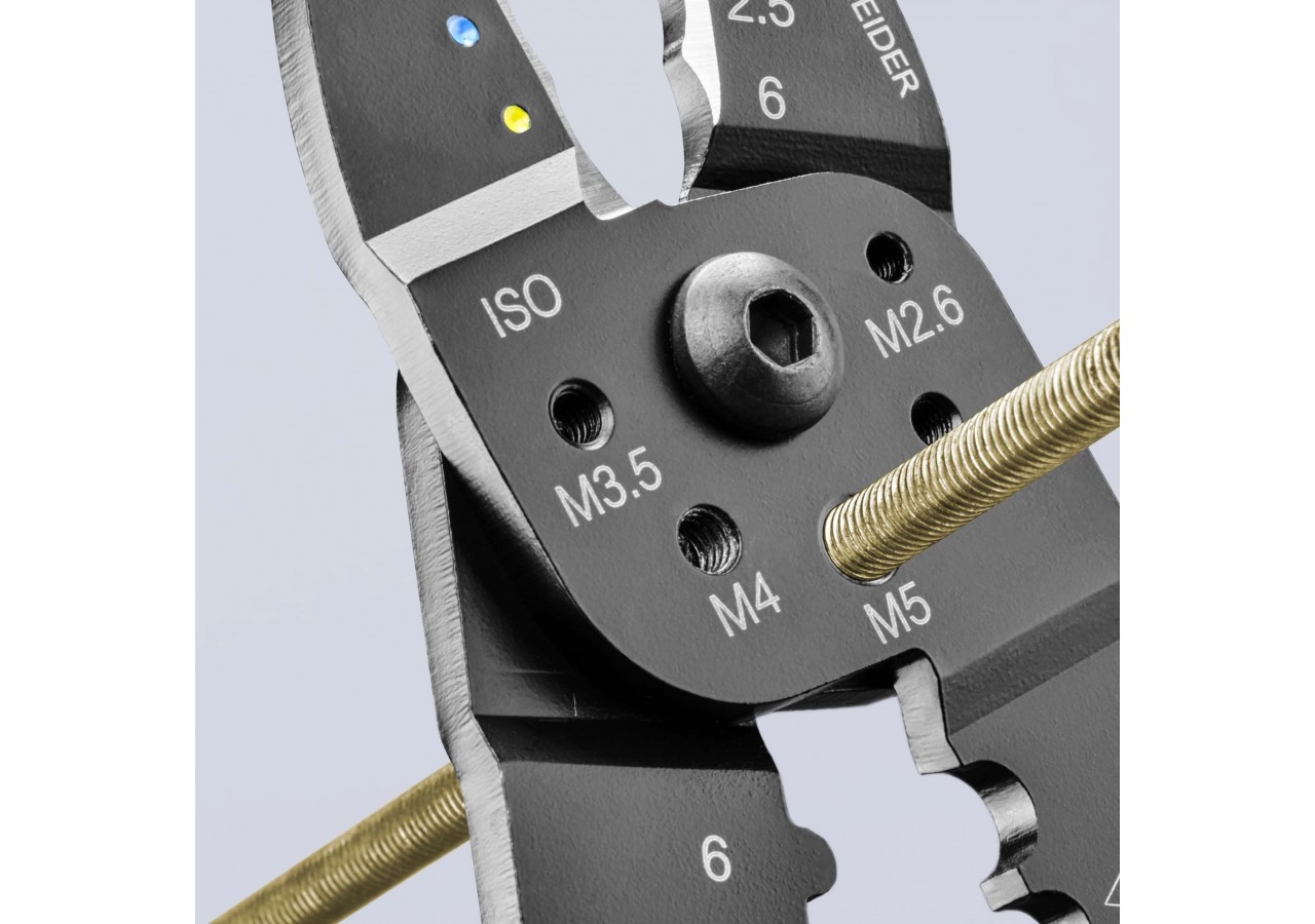 Pince à sertir universelle - Pour cosses pré-isolées et non isolées - Knipex - 9732240