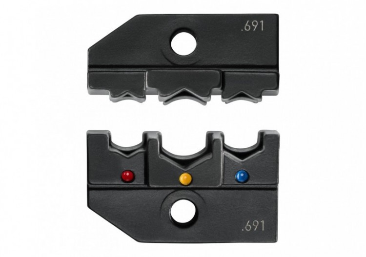 Matrice de sertissage pour cosses PIDG pré-isolées 0,5 à 6mm2 - Knipex - 974906PI