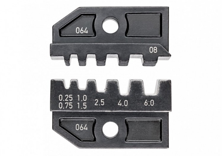 Matrices pour 97 43 200 - Sertissage embouts de câble isolés ou non 0,25 à 6mm2 - Knipex - 974908