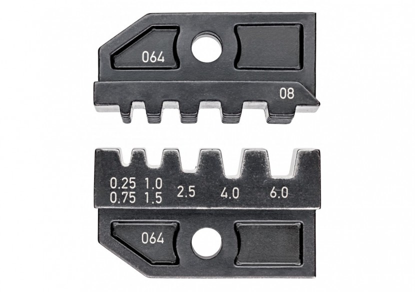 Matrices pour 97 43 200 - Sertissage embouts de câble isolés ou non 0,25 à 6mm2 - Knipex - 974908