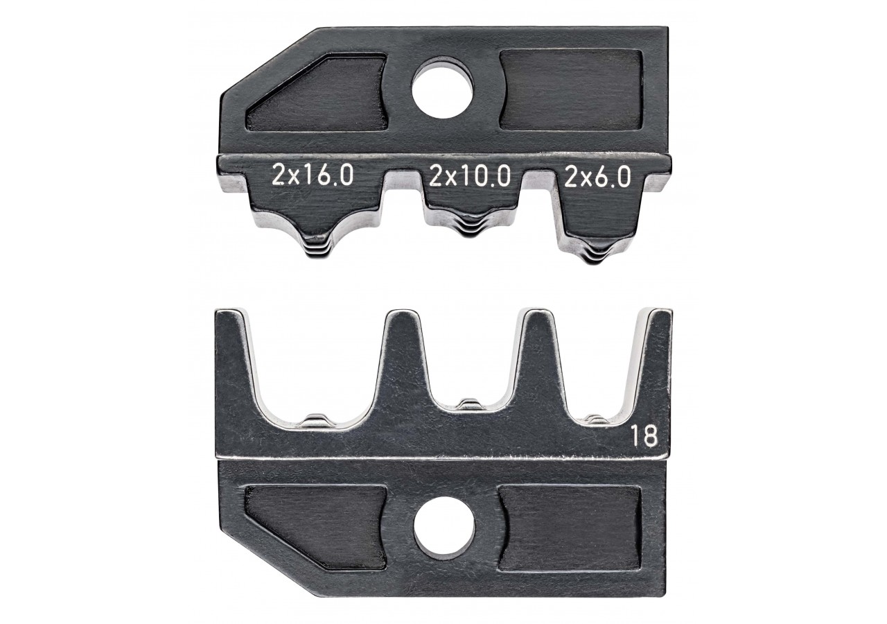 Matrices pour 97 43 200 - Sertissage embouts de câbles jumelés 2x6/2x10/2x16mm2 - Knipex - 974918