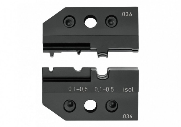 Matrice de sertissage pour cosses non isolées et pré-isolées 0,1 à 0,5mm2 - Knipex - 974921