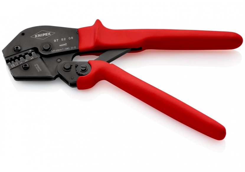 Pince à sertir - Gainage PVC - Pour embouts de câble de 0,25 à 6 mm2 - Knipex - 975208