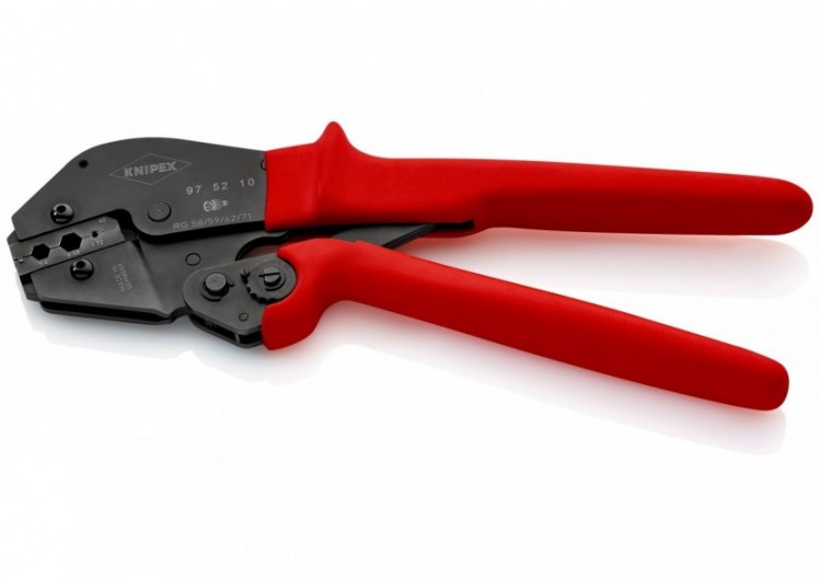 Pince à sertir - Gainage PVC - Pour connecteurs coaxiaux RG 58/59/62/71/223 - Knipex - 975210 2