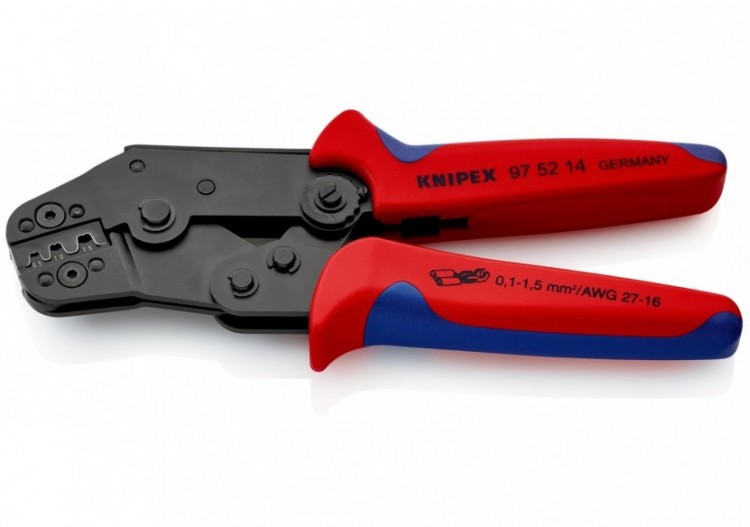 Pince à sertir - Gainage bi-matière - Cosses à fût ouvert 0,1 à 1,5 mm2 - Knipex - 975214 2