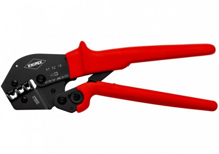 Pince à sertir - Gainage PVC - Pour embouts doubles 2X6/10/16mm2 - Knipex - 975218