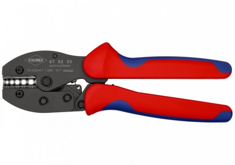 Pince à sertir PreciForce® - Pour manchons non isolés 1,5 - 10mm2 - Knipex - 975230