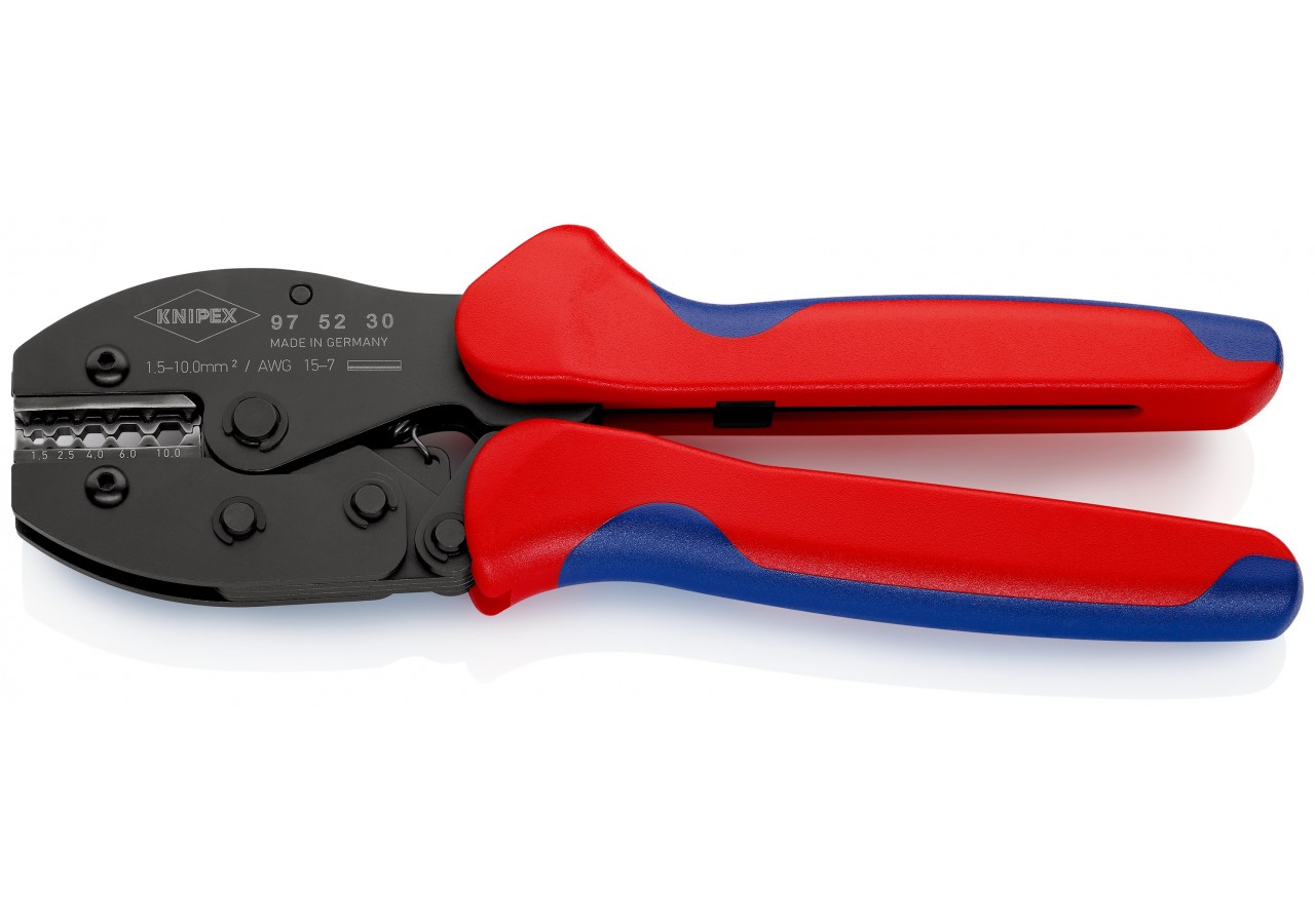Pince à sertir PreciForce® - Pour manchons non isolés 1,5 - 10mm2 - Knipex - 975230