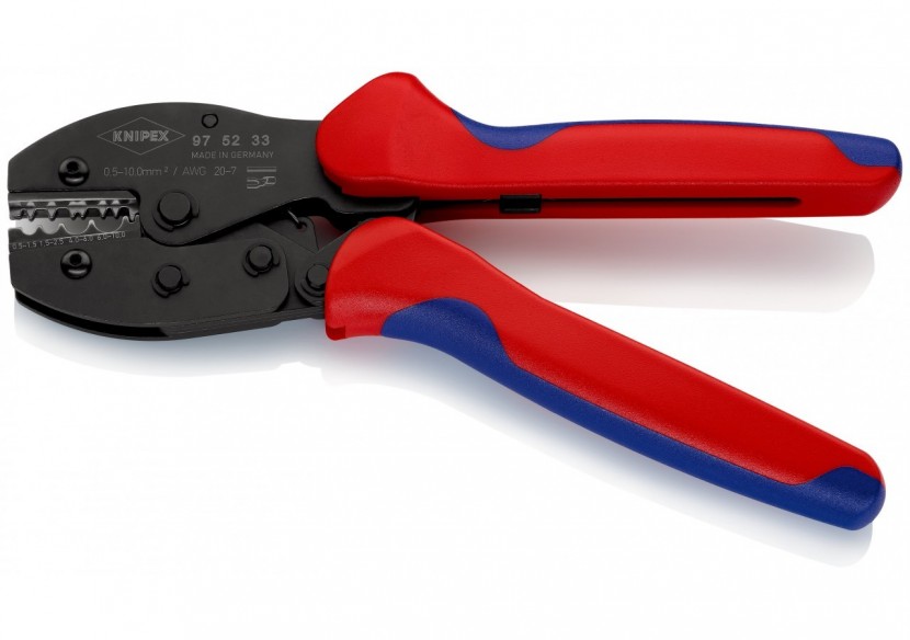 Pince à sertir PreciForce® - Pour cosses tubulaires 0,5 - 10mm2 - Knipex - 975233