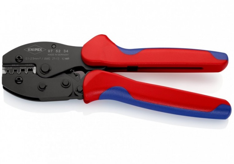 Pince à sertir PreciForce® - Pour cosses à fût ouvert 0,1 - 2,5mm2 - Knipex - 975234 2