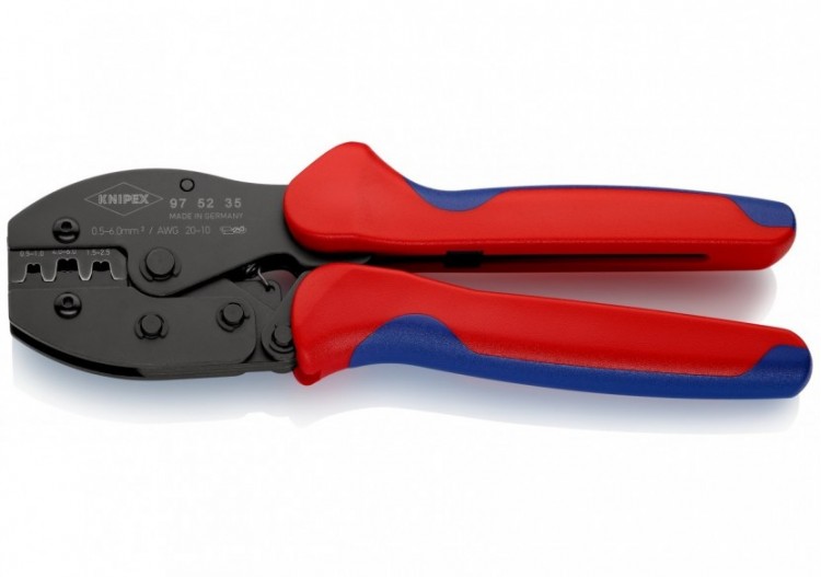 Pince à sertir PreciForce® - Pour cosses à fût ouvert 0,5 - 6,0mm2 - Knipex - 975235 2