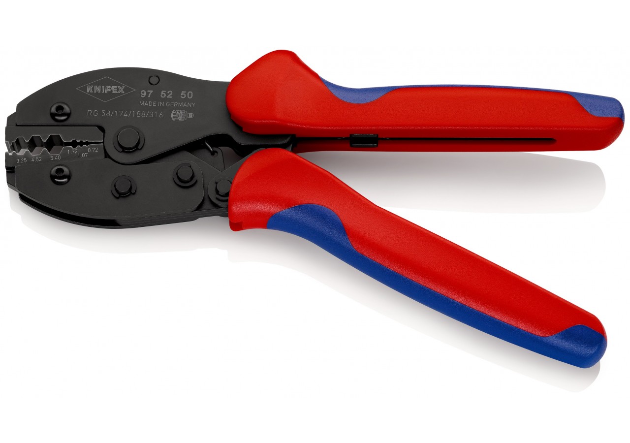 Pince à sertir PreciForce® - Pour connecteurs coaxiaux - Knipex - 975250