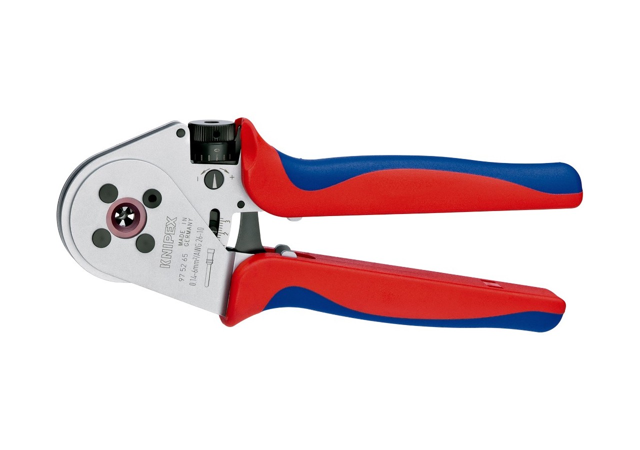 Pince à sertir 4 points - Pour contacts tournés - Knipex - 975265A