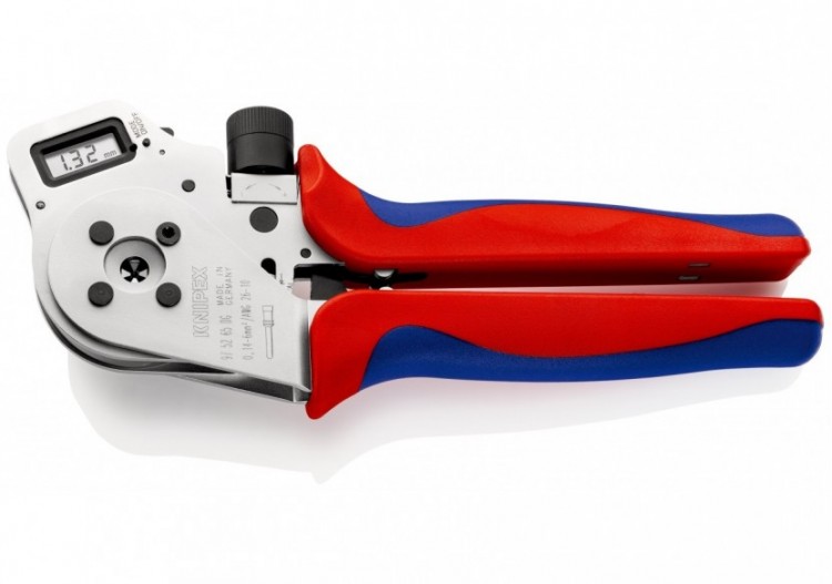 Pince à sertir 4 points - Pour contacts tournés - Ecran numérique - Positionneur - Knipex - 975265DG 2