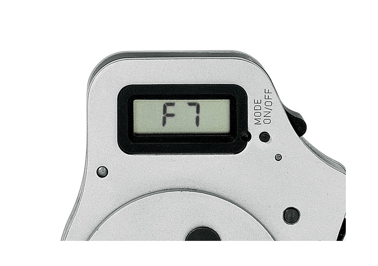 Pince à sertir 4 points - Pour contacts tournés - Ecran numérique - Positionneur - Knipex - 975265DG