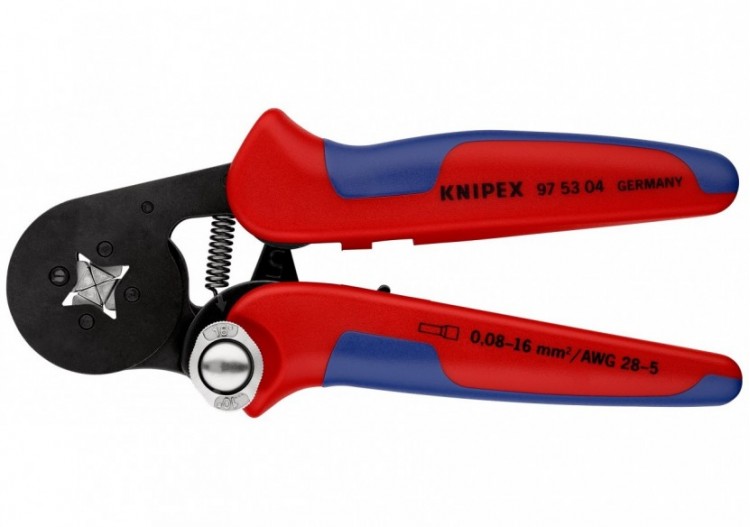 Pince à sertir automatique embouts de câble accès latéral 0,08 - 16mm2 - Knipex - 975304