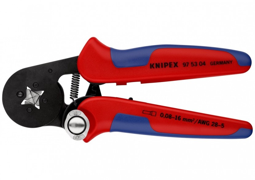Pince à sertir automatique embouts de câble accès latéral 0,08 - 16mm2 - Knipex - 975304