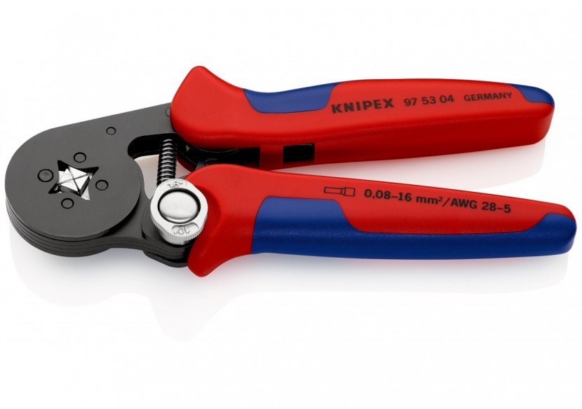 Pince à sertir automatique embouts de câble accès latéral 0,08 - 16mm2 - Knipex - 975304