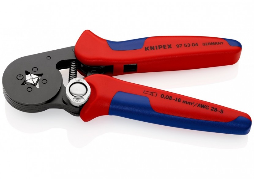 Pince à sertir automatique embouts de câble accès latéral 0,08 - 16mm2 - Knipex - 975304